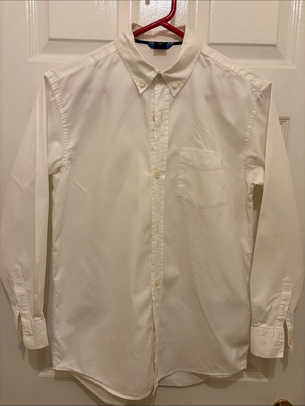 GAP Classic White Cotton Button-Down Shirt